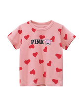 LJMOFA 2-8T Toddler Kid Baby Girls Clothes Summer Cotton T Shirt Short-TB00969-Veeddydropshipping